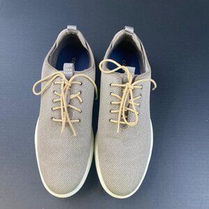Cole Haan C31199 Mens Grand Plus Essex Sneakers Shoes Beige Knit Stitchlite 11M